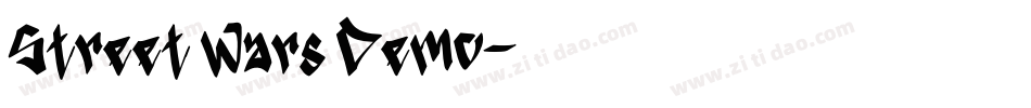 Street Wars Demo字体转换